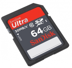 Карта памяти Sandisk SD Card 64Gb, класс 10, SDXC, фото 1