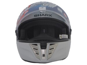 Шлем SHARK SPARTAN RS BLANK White/Silver Glossy XXL, фото 6