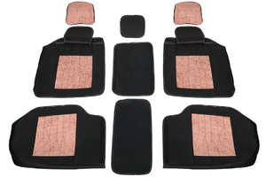 Накидка Seintex кожа вставка ткань (Париж) вставка коралловая, фото 3