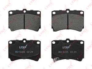 Колодки тормозные передние LYNXauto BD-5105. Для: KIA КИА Rio(Рио) >05, MAZDA(Мазда) 121 1.3 91-95/323 >98/MX-3 91>, фото 2