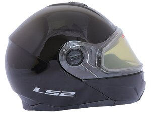 Мотошлем LS2 FF325 STROBE SNOW Solid (черный глянцевый, M), фото 9