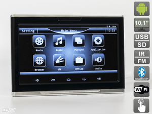 Навесной монитор на подголовник с сенсорным экраном 10.1" на ОС Android AVEL Electronics AVS1089AN, фото 1