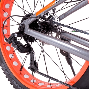 Велосипед Tech Team Attack 26"х19" Fat оранжевый 2023, фото 2