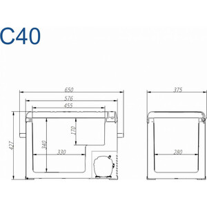 Компрессорный автохолодильник Alpicool C40 (12/24В), фото 6