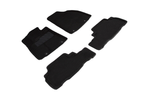 Ворсовые 3D коврики в салон Seintex для Lexus RX III 2009-2015 (черные)