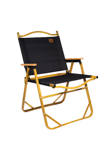 Стул складной Naturehike MW02, черный, светлое дерево (NH19Y002-D), фото 1