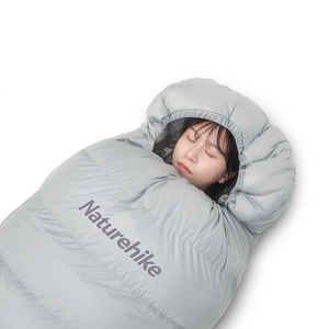 Ультралёгкий спальный мешок Naturehike RM80 Series Утиный пух Grey Size M, молния слева, 6927595707197L, фото 3