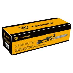 Пила цепная аккумуляторная бесщеточная DEKO DKCHS 20, 12", 20В, 2x4.0Ач, з/у, фото 8