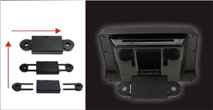 Навесной монитор FarCar-Z010 Black (USB, SD, DVD), фото 2