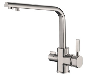 Смеситель для кухни ZORG Steel Hammer (SH 909 SATIN) Сатин, фото 1
