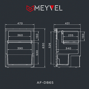 Автохолодильник встраиваемый Meyvel AF-DB65, фото 17