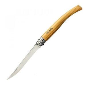 Нож филейный Opinel №12, нержавеющая сталь, рукоять оливковое дерево, 001145, фото 1