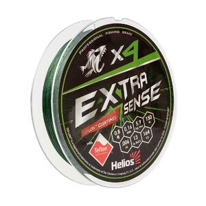 Шнур Extrasense X4 PE Green 150m 0.8/13LB 0.16mm (HS-ES-X4-0.8/13LB) Helios, фото 1
