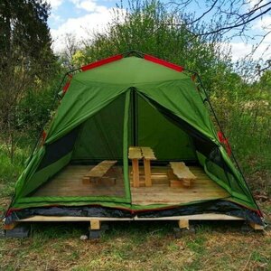 Палатка Tramp Lite Bungalow (зеленая), фото 16