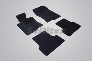 Ворсовые LUX коврики в салон Seintex для Honda Accord VIII 2008-2012 (черные, 82390), фото 1