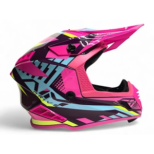 Шлем AiM RH855(Fiber Glass) VEXO глянцевый Purple/Pink XXXL, фото 5