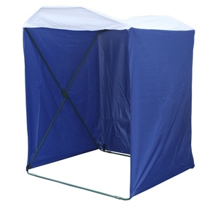 Палатка торговая "Кабриолет" 1,5х1,5, бело-синий, фото 1