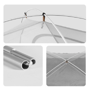 Палатка Naturehike Cloud-Creek (Yun chuan) 3-местная, алюминиевый каркас, серая, серия ВИНИЛ CNK2300ZP024-3CAWVE, фото 4