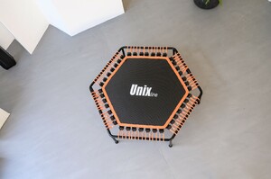 Батут UNIX Line FITNESS Lite Orange (130 cm), фото 11