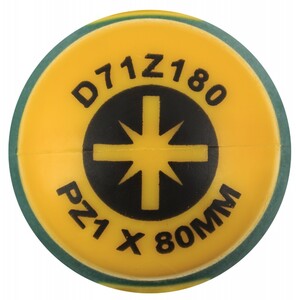 JONNESWAY D71Z180 Отвертка стержневая POZIDRIV® ANTI-SLIP GRIP, PZ1x80, фото 2