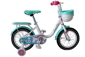 Велосипед детский Tech Team Melody 18" celadon 2024 (сталь) корз. бирюз.