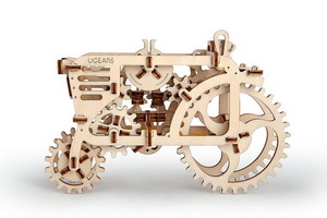 Механический деревянный конструктор Ugears Трактор, фото 1