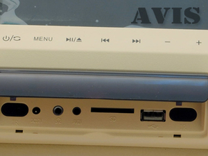 Комплект подголовников с DVD и мониторами 7 дюймов Avel AVS0733T + AVS0734BM (Бежевый), фото 3
