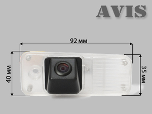 CCD штатная камера заднего вида AVEL AVS321CPR для HYUNDAI SANTE FE III (2012-...) (#029), фото 2