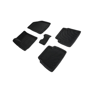 Коврики EVA 3D ромб для Chevrolet Aveo 2003-2011 (черные, 95275)