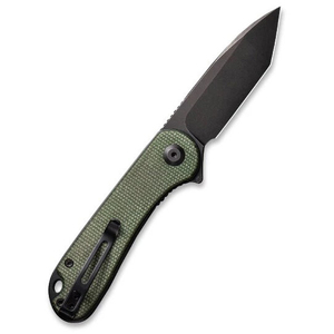 Складной нож CIVIVI Elementum D2 Steel Black Stonewashed Handle Green Micarta, фото 2
