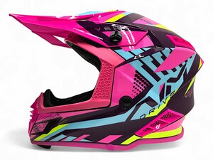Шлем AiM RH855(Fiber Glass) VEXO глянцевый Purple/Pink XS, фото 3