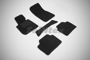 Ворсовые LUX коврики в салон Seintex для BMW 3-Ser F-30 2011-2018 (черные, 85218), фото 1
