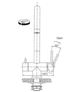 Смеситель для кухни SEAMAN Eco Venice (SSN-1338-GL) Сталь Оружейная Светлая, фото 3