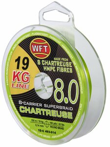 Шнур плетёный WFT KG x8 Chartreuse150/014, фото 1