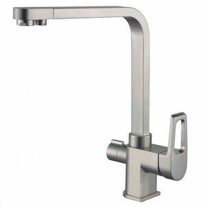 Смеситель для кухни ZORG Sanitary (ZR 334 YF-NICKEL) Никель, фото 1