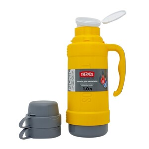 Термос THERMOS PICNIC 40 Series со стеклянной колбой 1л (желтый), фото 3