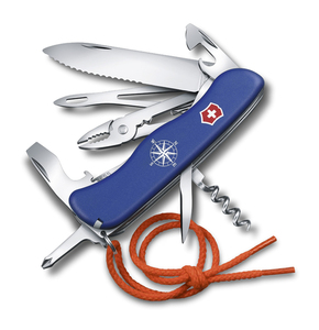 Нож Victorinox Skipper, 111 мм, 17 функций, с фиксатором лезвия и шнурком, синий, фото 1