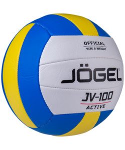 Мяч волейбольный Jögel JV-100, синий/желтый, фото 3