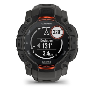 Часы Garmin Instinct 3 50mm Solar Black with Charcoal Silicone (010-02935-40G), фото 9