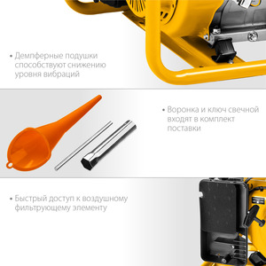 Бензиновый генератор STEHER 5500 Вт GS-6500, фото 5