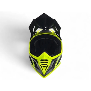 Шлем AiM RH855 Carbon TERRAIN глянцевый  Black/Yellow XXXL, фото 6