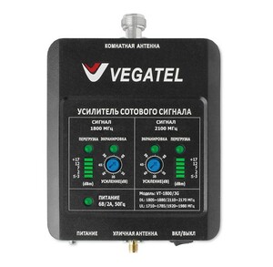 Готовый комплект усиления сотовой связи VEGATEL VT-1800/3G-kit (14Y, LED), фото 2