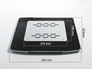 Автомобильный потолочный монитор 15,6" со встроенным медиаплеером AVEL Electronics AVS1560MPP (светло-серый), фото 4