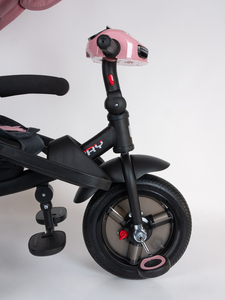 Велосипед коляска трехколесный с ручкой Tech Team Luxury розовый pink 2025, фото 16