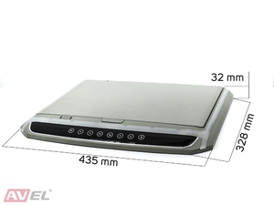 Потолочный монитор 15,6" со встроенным Full HD медиаплеером AVS1507MPP (серый), фото 5