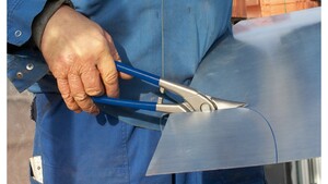 Ножницы по металлу ERDI идеальные, левые, рез: 1.0 мм, 280 мм ER-D216-280L, фото 2