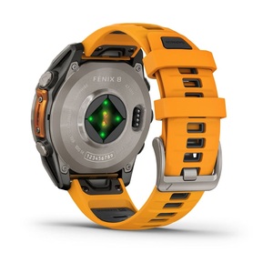 Часы Garmin Fenix 8 47mm AMOLED Saph Graphite DLC Titanium Spark Orange-Graphit Sln (010-02904-11G), фото 12