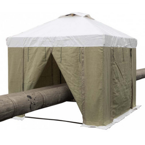 Палатка сварщика Митек 2.0 х 2.0 (ПВХ+брезент, квадратные трубы 20х20 мм)