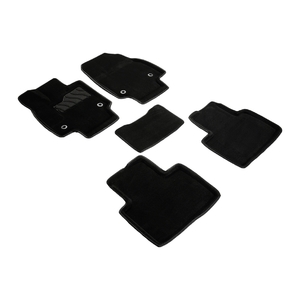 Ворсовые 3D коврики Seintex для Lexus RX V 2022-н.в. (черные, 99107)
