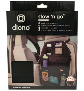 Чехол Diono для cпинки переднего автомобильного сидения Stow`n Go, черный, фото 4